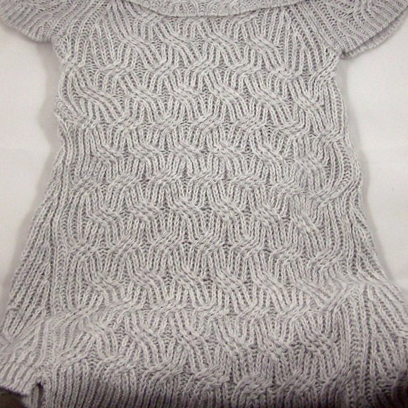 Worthington Gray Textured Cowl Neck Tunic Sweater - FINAL SALE *** PRICE IS FIRM - Picture 5 of 10